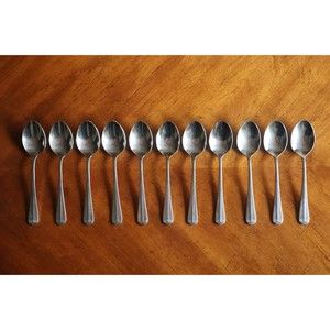 Lot of 11x Towle ASHLEY Stainless Supreme Korea Oval Soup Table Dinner Spoon 7"